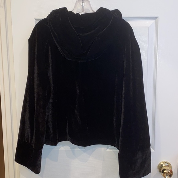 House of Sunny Velour Black Hoodie Kendall Jenner - Picture 9 of 10